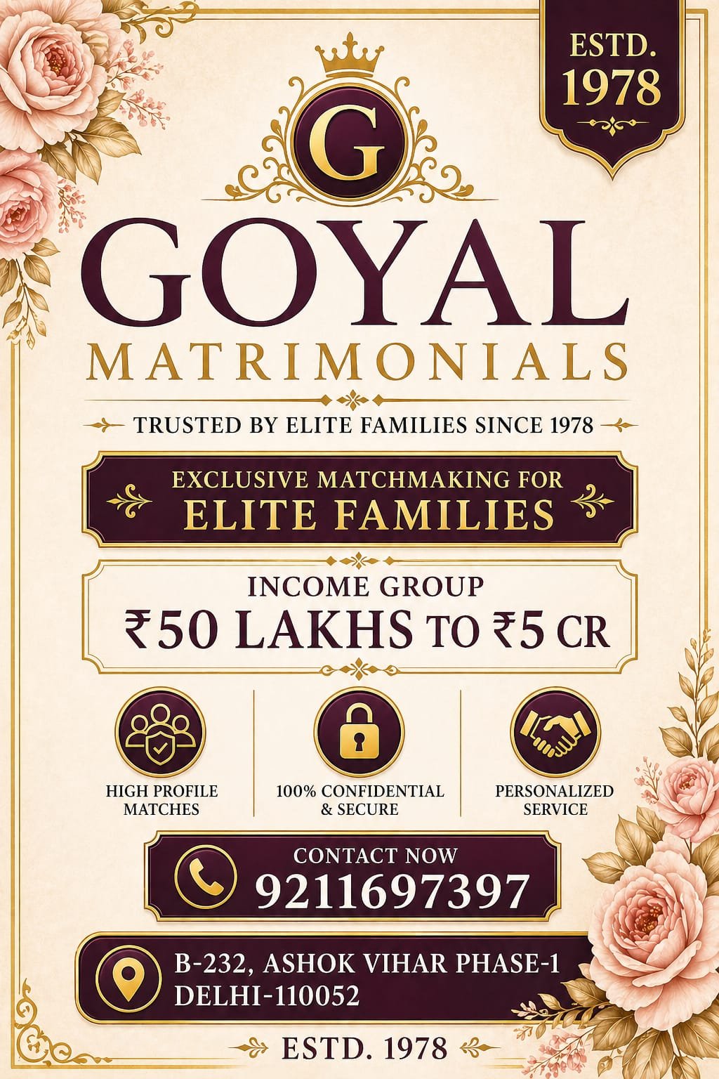 Elite Families Matchmaking